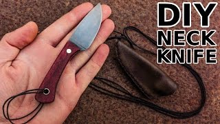 Knife Making Neck Knife [upl. by Nivrek]