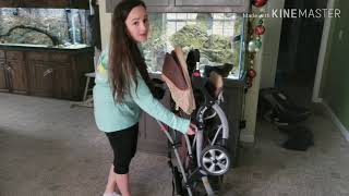 Baby Trend Sit N Stand Double Stroller  How to Open [upl. by Nymrak]