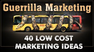 Guerilla Marketing  Ambush Marketing  40 Low Cost Ideas  Dr Vivek Bindra [upl. by Rebmetpes]