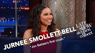 Jurnee SmollettBell Is Many Things Including Jon Batistes First Crush [upl. by Crockett]