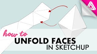 How to Unfold Faces in Sketchup [upl. by Good]