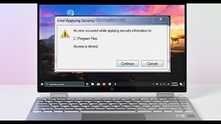 How To Fix An Error Occurred While Applying Security Information To [upl. by Chew667]