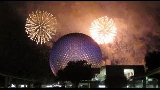 Epcot 30th anniversary fireworks as seen over Spaceship Earth  Walt Disney World [upl. by Littlejohn]