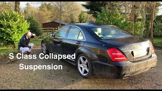 Fix Mercedes S Class Collapsed Suspension [upl. by Jory]