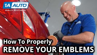 The Right Way to Remove Emblems Badges and Stickers From Your Car or Truck Without Damaging It [upl. by Fulcher]