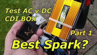 Compare the spark from AC and DC CDI ignition systems See for yourself [upl. by Delisle]