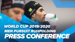 Ruhpolding Men Pursuit Press Conference [upl. by Gradeigh34]