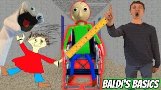 BALDIS IN A WHEELCHAIR AND MORE EVIL THAN EVER  Baldis Basics Mod [upl. by Rosalie]