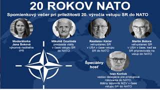 Čaputová Dzurinda Káčer Bútora 20 rokov Slovenska v NATO [upl. by Malissia]