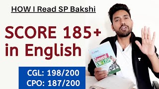 How to Read SP Bakshi Objective General English  Score 180 In English [upl. by Ellerud565]