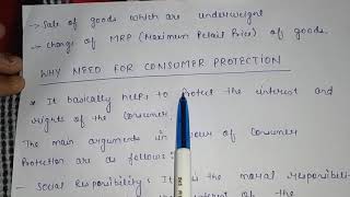 Consumer Protection Act Meaning of Consumer amp Need of Consumer ProtectionClass1 [upl. by Dijam560]