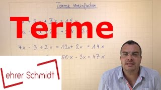 Terme berechnen  Terme und Gleichungen  Mathematik  Lehrerschmidt [upl. by Eleanore490]