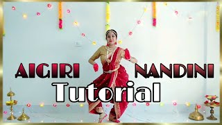 Ai Giri Nandini Dance Tutorial  Durga Puja Special [upl. by Solim]