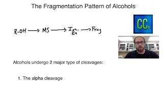 Mass Spectroscopy Alcohol Fragmentation Patterns [upl. by Trisa873]