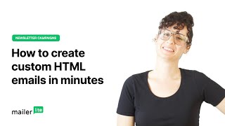 HTML Editor  How to create custom HTML emails in minutes  MailerLite tutorial [upl. by Akimert]