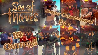 Sea of Thieves Outfit Combinations NEW 10 Outfits [upl. by Ettigdirb]