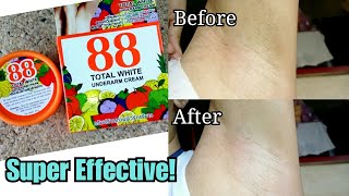 88 Total White Underarm Whitening Deodorant Cream Review [upl. by Guss107]