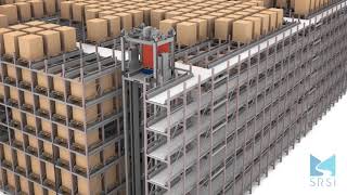 RAFT ASRS Pallet Storage System with Conveyor Intake  SRSI [upl. by Hescock149]