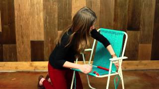 How to Make A Macramé Chair [upl. by Stillas]