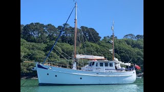 Inchcape 45 Halcyon of Eyemouth  Classic Motor Sailing Boat For Sale [upl. by Asen626]