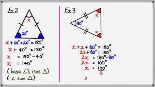 Angles in Isosceles Triangle [upl. by Charita]