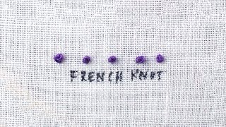 How to do a French Knot [upl. by Krystin658]