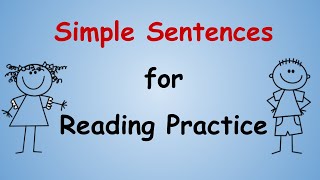 Simple Sentences  Reading Sentences  Kindergarten amp Grade 1 [upl. by Eidnahs]