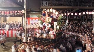 2013年博多祇園山笠「櫛田入り」七流・上川端通ノーカット（46分） [upl. by Hime918]