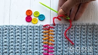 SEWING with CROCHET  TIPS on How to Sew Crochet Together [upl. by Jeffers492]