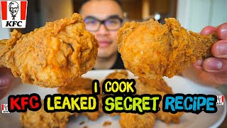 I cooked KFC leaked quotSecret Recipequot  DIY  COPYCAT [upl. by Ninnetta]