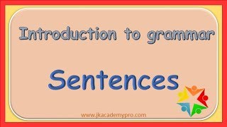 what is a Sentence grade 1 [upl. by Aiyekal]