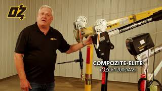 Davit Crane Comparison CompOZite™ CompOZite™ Elite amp Steel by OZ Lifting Products [upl. by Sukin407]