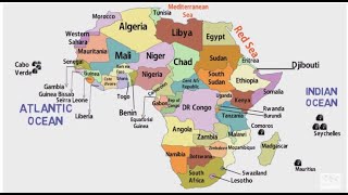 African Countries and Their LocationAfrica Political MapAfrica ContinentList of African Countries [upl. by Lleuqram]