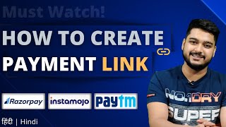 How to Create Payment Link  Take payment through Razorpay Instamojo and Paytm link  2020 [upl. by Amory354]