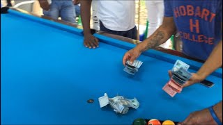 PIPI de AZUA vs CARLITO PIKETE jugando BOLA 8 60000 PESO A 8 MANOS Billar RD [upl. by Kehsihba]