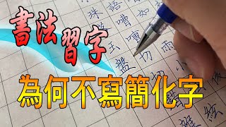 練字為何一定要寫繁體字 寫字教學 鋼筆書法練習 毛筆硬筆書法教學 【邊寫邊聊：琵琶行】 [upl. by Mmada907]