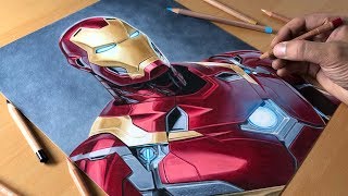 Drawing Iron Man  Timelapse  Artology [upl. by Gypsie]