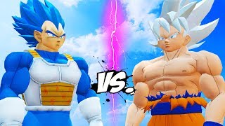 GOKU Mastered Ultra Instinct vs VEGETA Royal Blue [upl. by Mages]