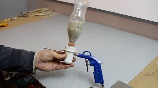 100 Homemade Sandblaster From Coke Bottle [upl. by Sateia]