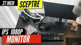 Sceptre 27 Inch Monitor 75hz Unboxing and Setup [upl. by Anaert]