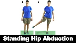 Standing Hip Adduction  Ask Doctor Jo [upl. by Ayekram]