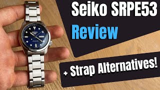 Seiko SRPE53 quotDressKXquot Review  Best New Seiko 5  Strap Alternatives [upl. by Kassandra]