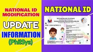 National ID Registration How to Update Information Philsys Online  2022 [upl. by Eilla]