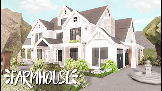 Cheap Farmhouse Bloxburg SLOW WITH VOICE [upl. by Silber]