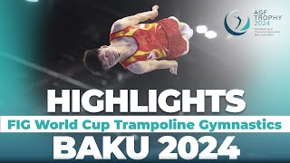 2024 Baku Trampoline World Cup  Competition Highlights [upl. by Sirref911]