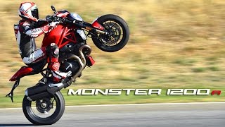 Ducati Monster 1200R 1st Ride  motogeo Review [upl. by Sesilu60]