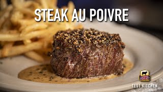 How to Make Steak Au Poivre  Classic French Recipe [upl. by Atilrak]