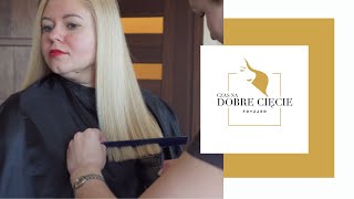 🔥 WŁOSY POD LINIJKĘ W 5 MINUT  How to CUT HAIR STRAIGHT EASY [upl. by Andi]