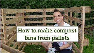 Making Compost bins from Pallets [upl. by Atterbury]