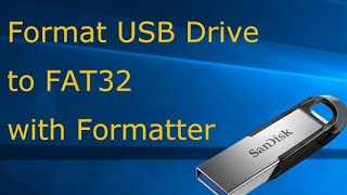 How To Format USB To FAT32 EASY [upl. by Lewan550]